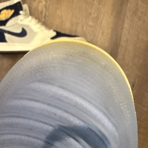 Air Jordan 1 Retro High OG Flyknit RE2PECT Derek Jeter Navy Blue White - Picture 10 of 12